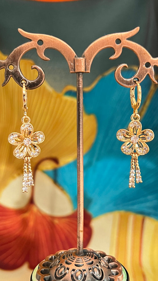 Elegante flower earrings